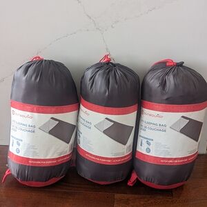 Lot 3x Outbound Summer Light Compact sleeping bag camping charcoal Grey  / Woods